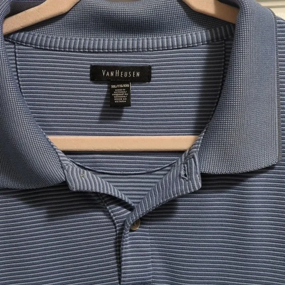 Van Heusen blue golf polo - Picture 2 of 3
